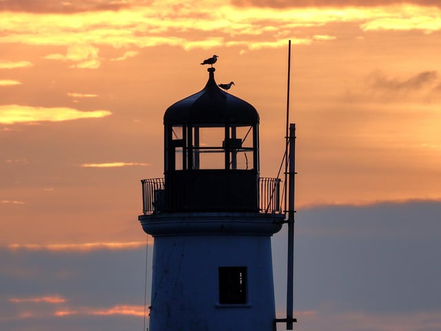 A golden sunrise at Scarborough, by Beverley Senturk.