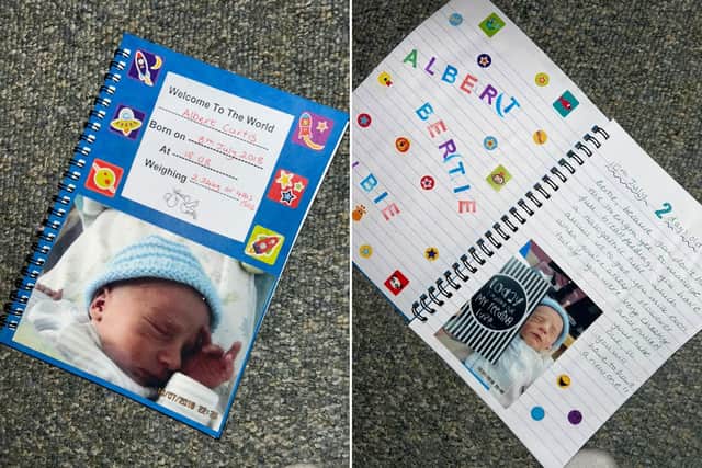 Example of the beautiful memory books that Meg is fighting to keep a part of the SCBU.