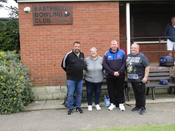 The finalists at the Eastfield Drawn Pairs were, from left, Danny Cooper, Jo Gates, Scott Wardman & Tony Flynn.