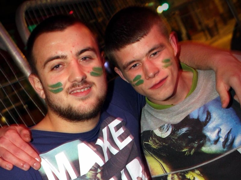Pals Max and Will enjoying a night out