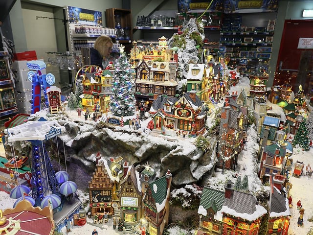 The Christmas Village ready to be admired! Picture: Richard Ponter