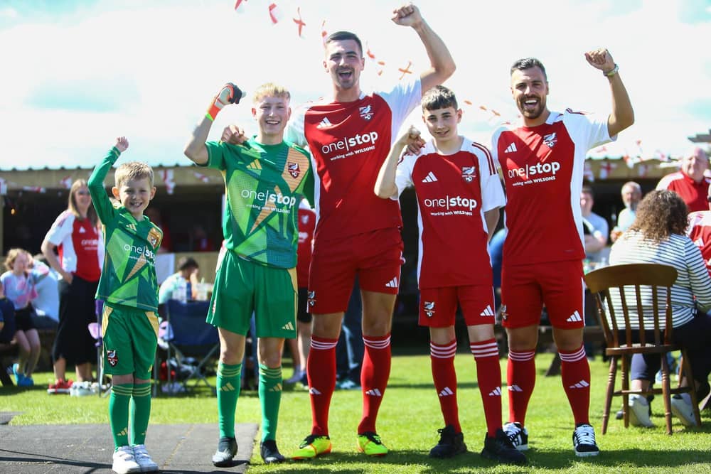 Scarborough Athletic show off their new home kit for the 2024-25 campaign.