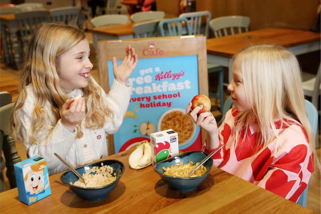 Free Kellogg's breakfasts are available in Morrisons cafes across the country during the school holidays