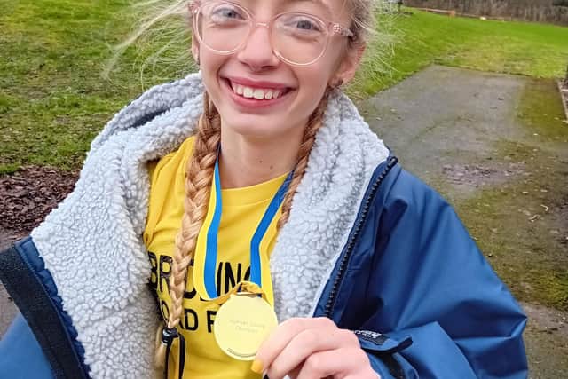 Ocean Price has won the gold medal at the Humber Cross Country Championships.