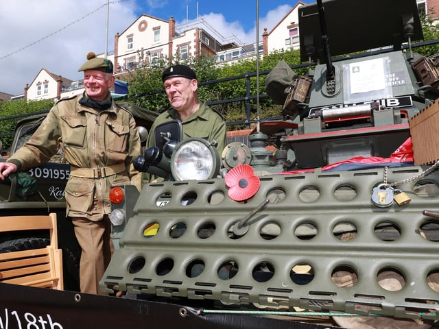 Enjoying Bridlington Armed Forces Day.