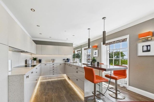 A high spec, contemporary kitchen.