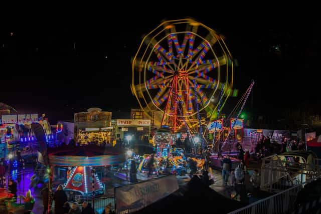 A funfair and stalls are among the offerings at Scarborough Sparkle.