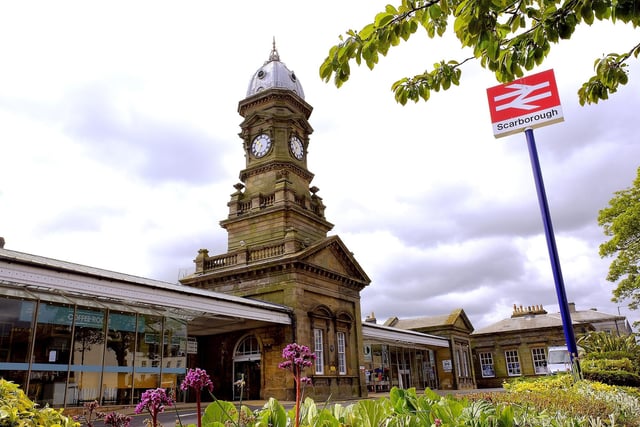 Scarborough's Grade II listed station opened in 1845. It was originally designed by G.T. Andrews.