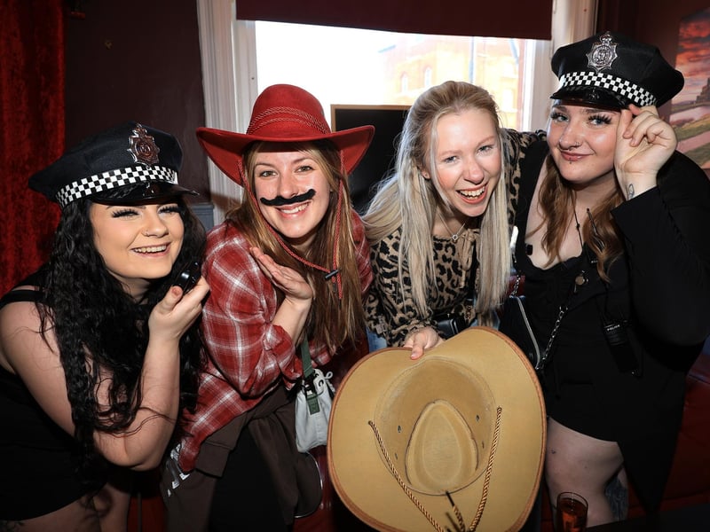 Drinkers in fancy dress have fun at The Met. picture: Richard Ponter
