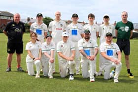 Whitby 3rds, are, back, from left, Guy Blake (Captain), Charlie Parker, Tom Beeforth, Matthew Sharpe, Zane Swales, Logan Smith, Quentin Jones (scorer); Front, from left, Josie Groark, Holly Middlemiss, Zac Allardice, Darren Pritchard and Kieran Purvis. Photo by Brian Murfield