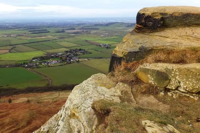 View towards Teesside, from Roseberry Topping.