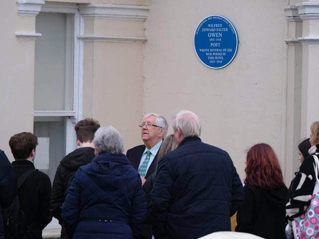 Guests of all ages gathered at the unveiling