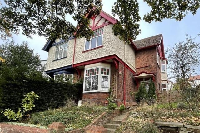 The large semi-detached home is for sale, with offers over £350,000 invited.
