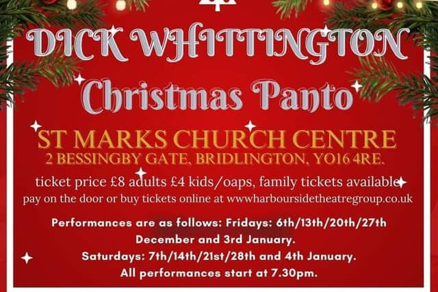 Come along to our Pantomime Dick Whittington this Christmas time