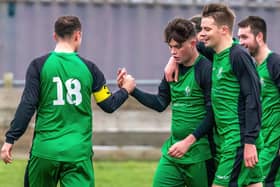 Adam Warrilow hit a hat-trick for Fishburn Park in their 8-1 win.