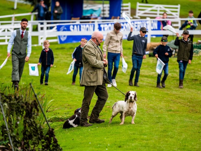 Laurie Dawson, a guest speaker for The National Gamekeeper Organisation, speaking about the Four Seasons in the Uplands in the Countryside Arena of the show