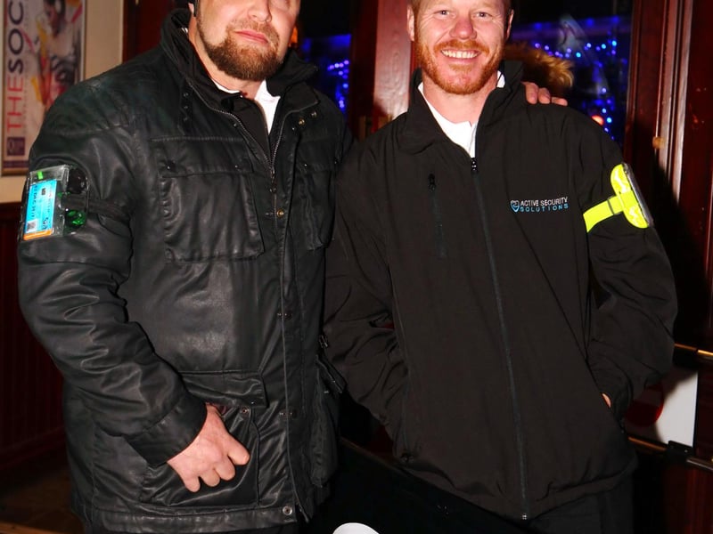 Pete & Ginge welcome the punter's into Quids Inn