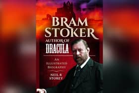 Front cover of the Bram Stoker Author of Dracula book.