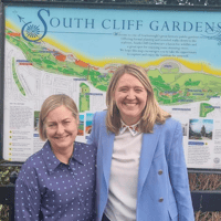Schools Minister Georgia Gould and MP Alison Hume meet local leaders in Scarborough to plan education reforms
