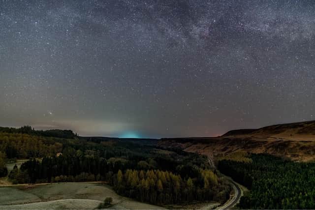 Cygnus and Andromeda over Newton Dale, near Goathland.