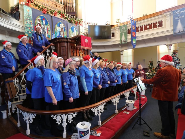 Ready to perform at the Christmas Tree Festival.