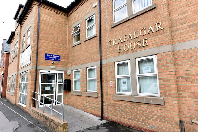 Brook Square Surgery, Scarborough was recorded as having 10,495 patients and the full-time equivalent of 5.7 GPs, meaning it has 1,838 patients per GP.