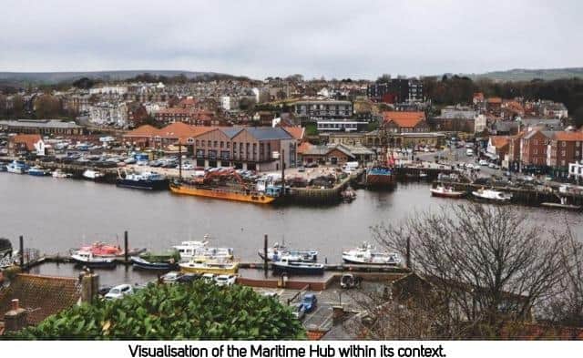 Proposed Whitby Maritime Hub 'in context'. Nineteen47