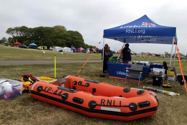 Shelagh E Wallace snaps the RNLI stall at a recent event.