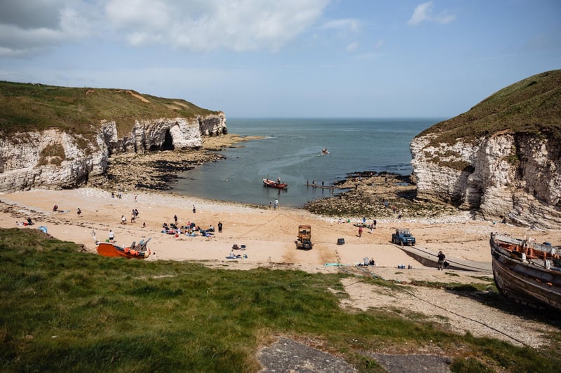 The spectacular Flamborough Cliffs nature reserve is one of the few places to see puffins without taking a boat; and is just a short walk from the car park at North Landing.