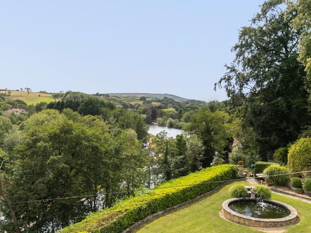 From its elevated position, the country house has stunning views of the River Esk and surrounding countryside.