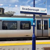 A Transpennine Express train at Scarborough Railway Station