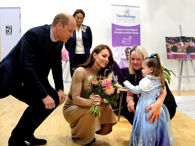 Meeting one of the youngest guests