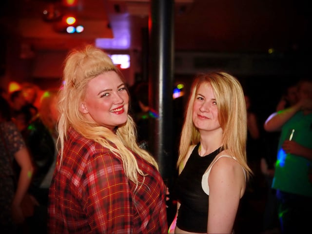 Eloise and Kate in Blue Lounge.