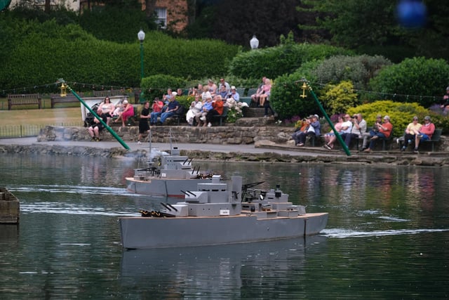 The boats arrive