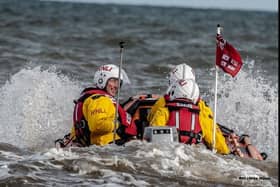 Bridlington Inshore Lifeboat 'Ernie Wellings' launched to rescue rib. Credit: RNLI/Mike Milner