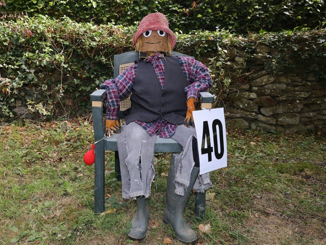 One of the characters in the scarecrow festival. picture: Richard Ponter
