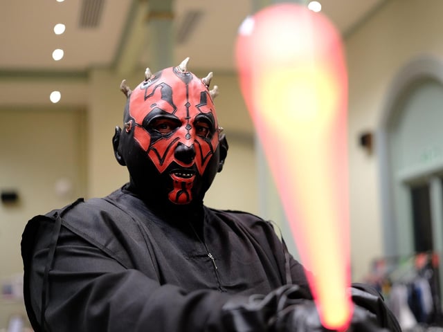 Darth Maul at the show.