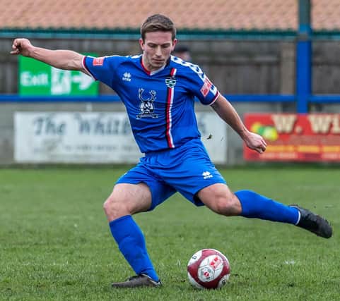 Adam Gell made his 250th Whitby appearance against Matlock last weekend.