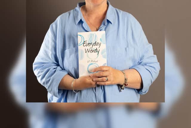 Scarborough prize-winning author Lel Meleyal with her book Everyday Wendy