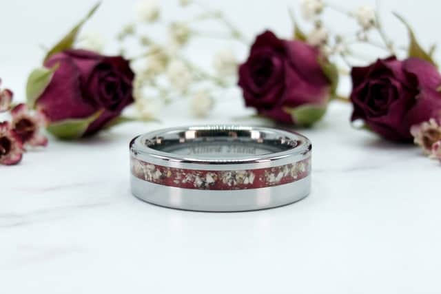A stunning inscribed ring