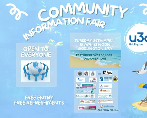Bridlington u3a is hosting a Community Information Fair at Bridlington Spa.