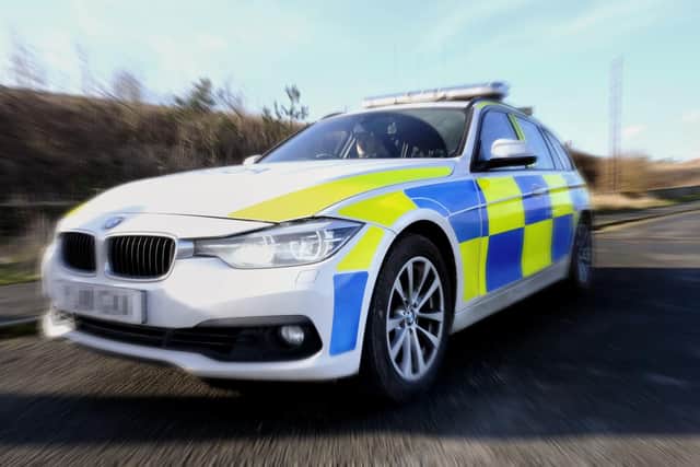 Traffic Officer TC Jamie Lord patrols the area. pic Richard Ponter