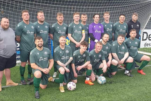 AFC Eastfield won the Junior Cup final on penalties against Heslerton,. Photo by Tony Randerson