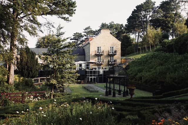 Picturesque gardens at Raithwaite Sandsend, near Whitby.