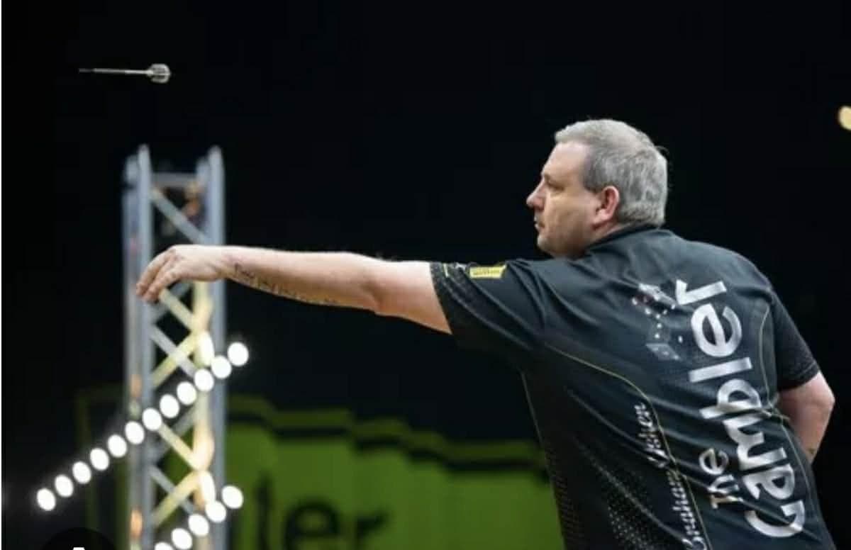 Dartstar Graham Usher aus Scarborough gewinnt den British Open-Titel in ...