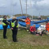 Mock scenarios were created to test the emergency service teams. (Photo: Scarborough and Ryedale Mountain Rescue Team)