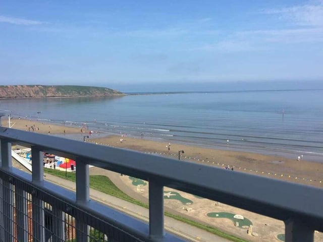 View of the bay from the balcony of the apartment.