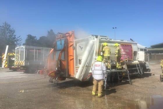 The Council have reported that two fires have been started in bin lorries in recently.