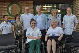 Lots of wheelchairs have been bought over the years, including special bariatric ones, seen here at the Haworth Unit. Photo: Gilly Collinson