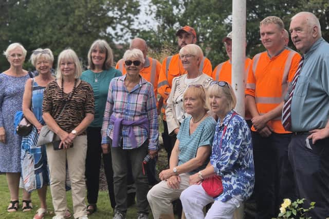 Friends of Pannett Park were among those present at the hoisting of the park's Green Flag.